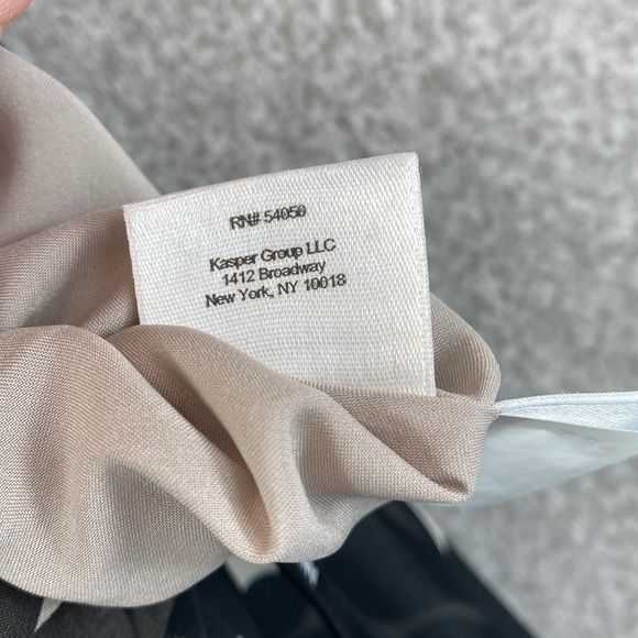 Anne Klein sleeveless maxi dress polka dots chiffon texture cinch waist S - Picture 12 of 14